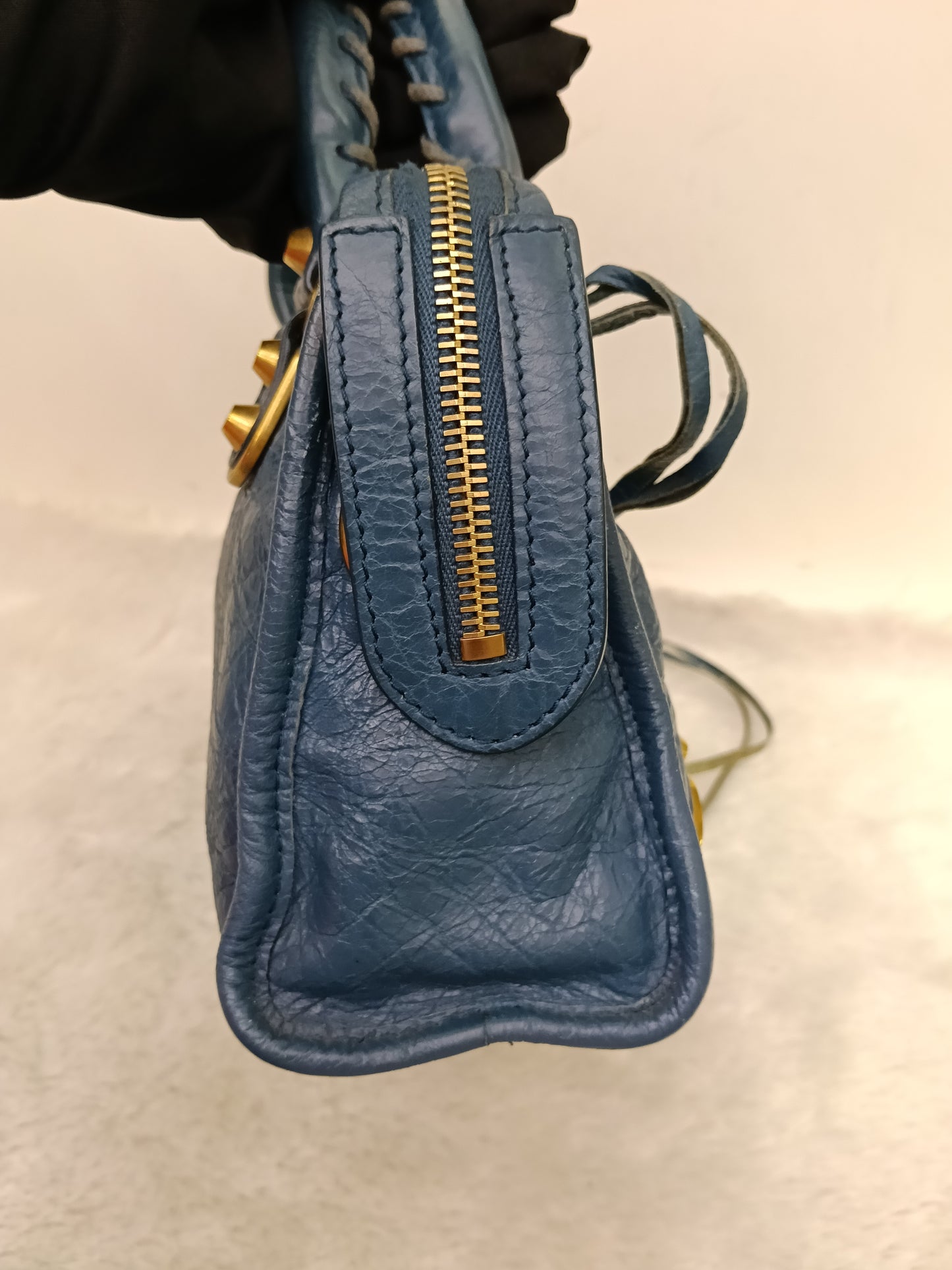 Balenciaga Mini City Edge Blue GHW 2017