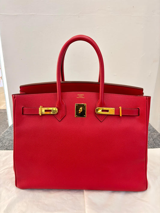 B35 Epsom Ferrari Red GHW #G square