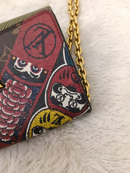 LV Twist Chain Wallet Monogram Kabuki 2017