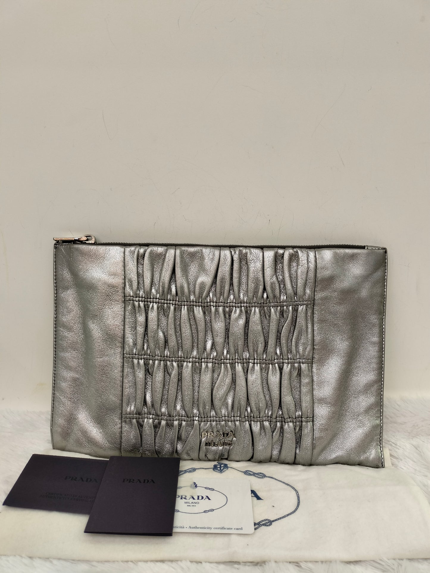 Prada Nappa Gaufre Cromo SHW 2016
