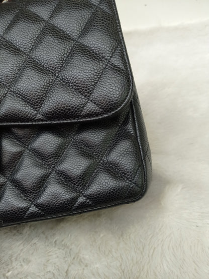 Chanel Jumbo Caviar Black SHW DF #26
