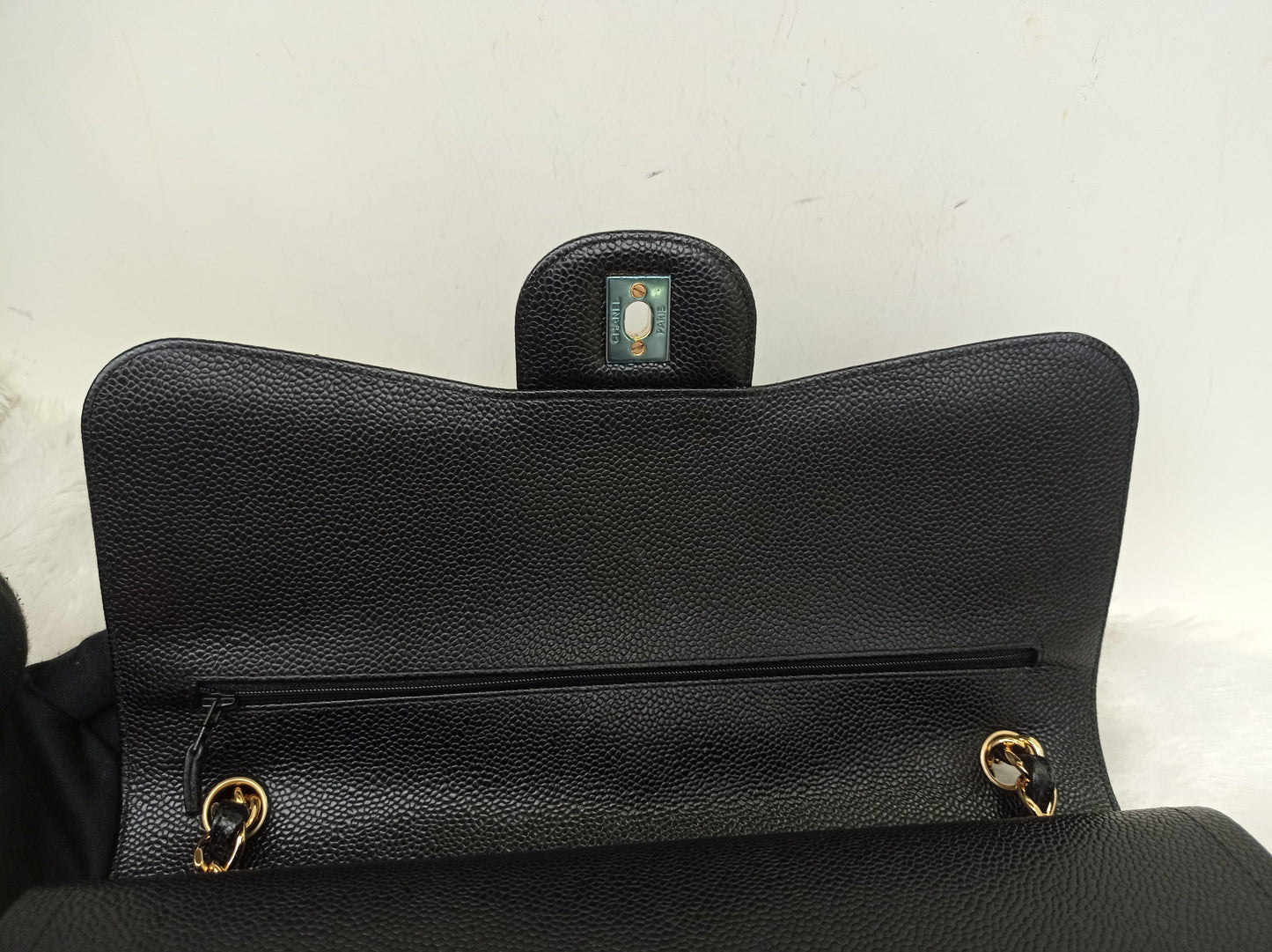 Chanel Jumbo Caviar Black GHW DF #24
