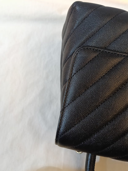 Chanel Coco Handle Medium Chevron Caviar Black GHW #26