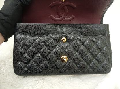 Chanel Medium Caviar Black GHW DF (CHIP)