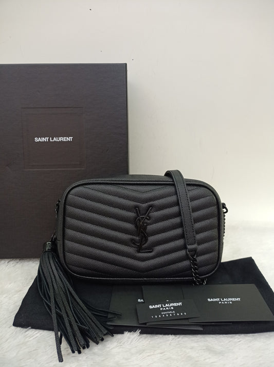 YsL Lou Mini Camera Grained All Black 2019