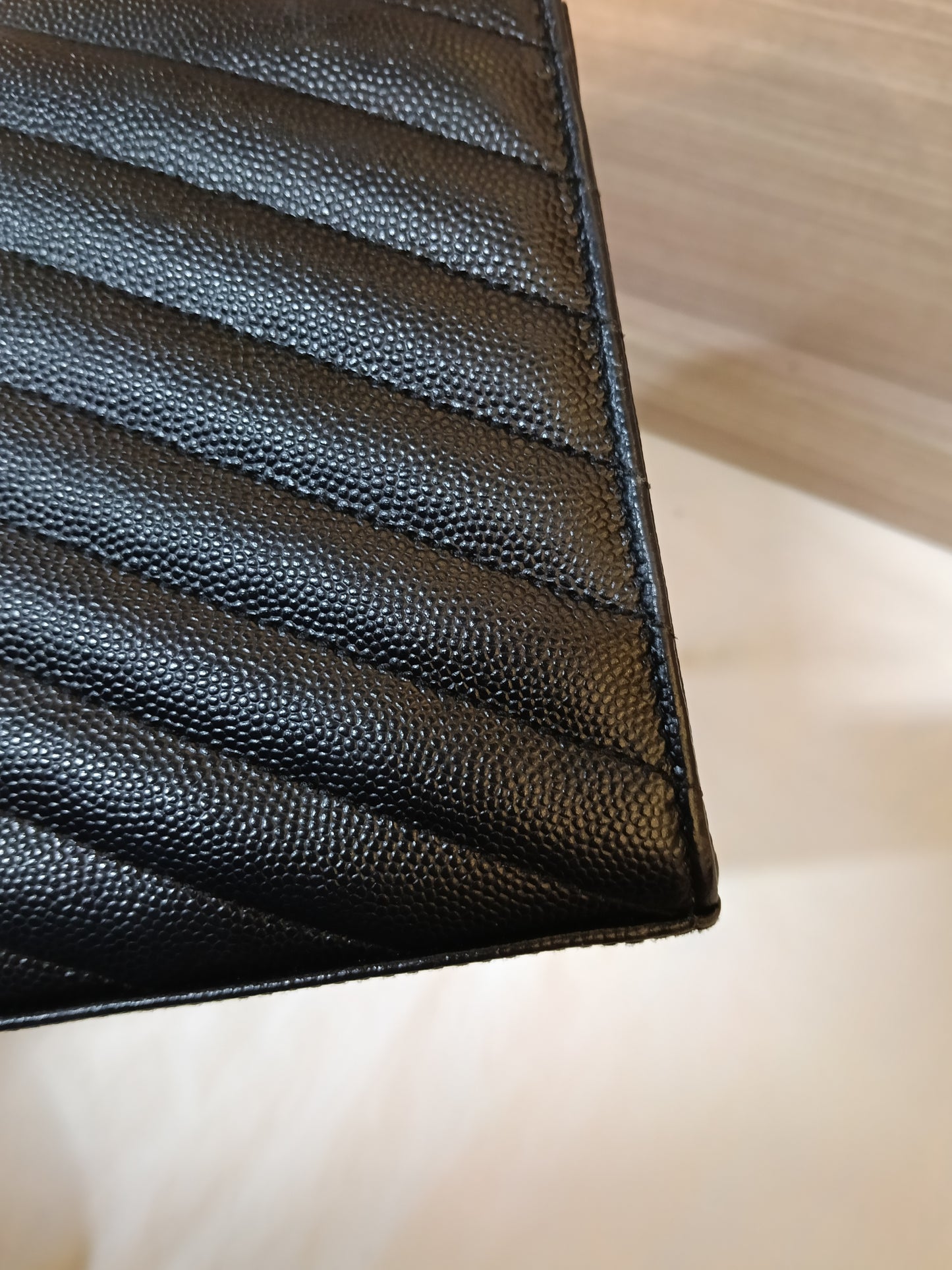 YsL WOC 22 Matelasse Monogramme Grained Black GHW 2018