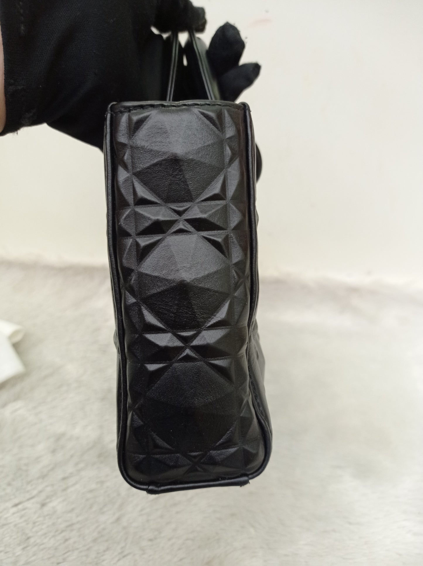 Dior Lady D'Joy Medium Cannage Diamond All Black 2022