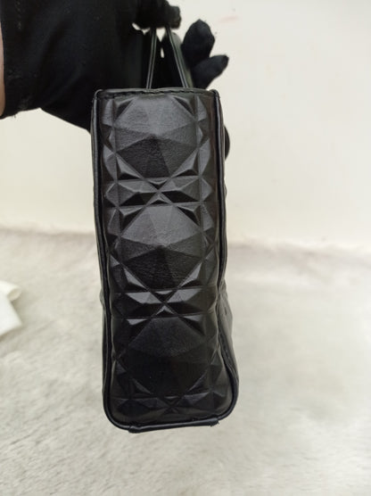Dior Lady D'Joy Medium Cannage Diamond All Black 2022