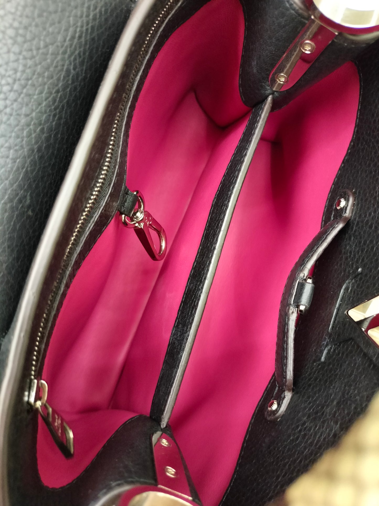 LV Capucines BB Black Handle Python 2018