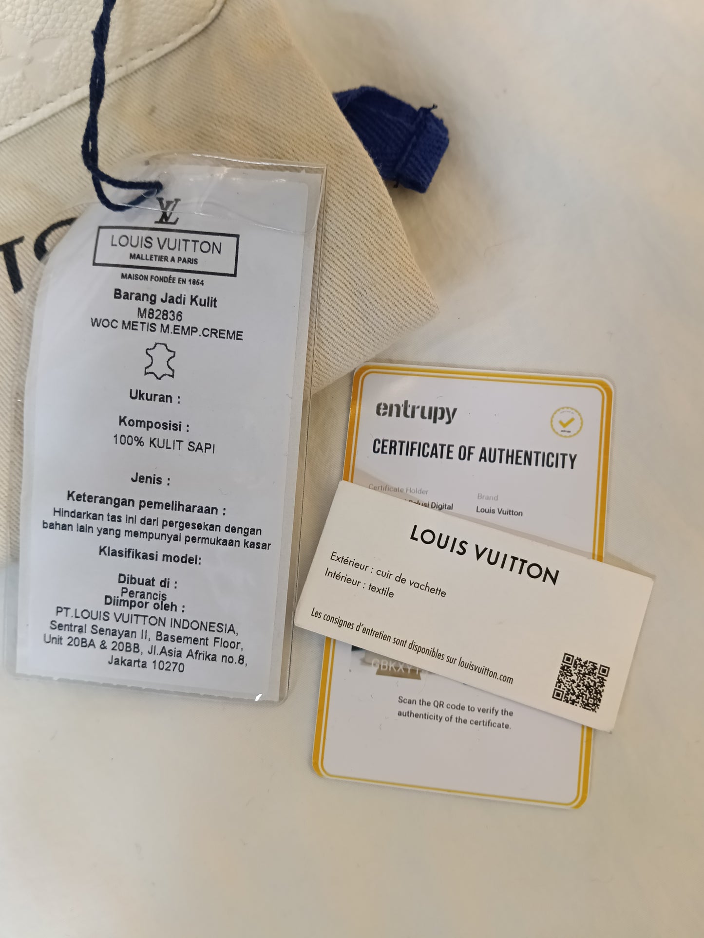 LV WOC Metis Monogram Empreinte Creme (CHIP)