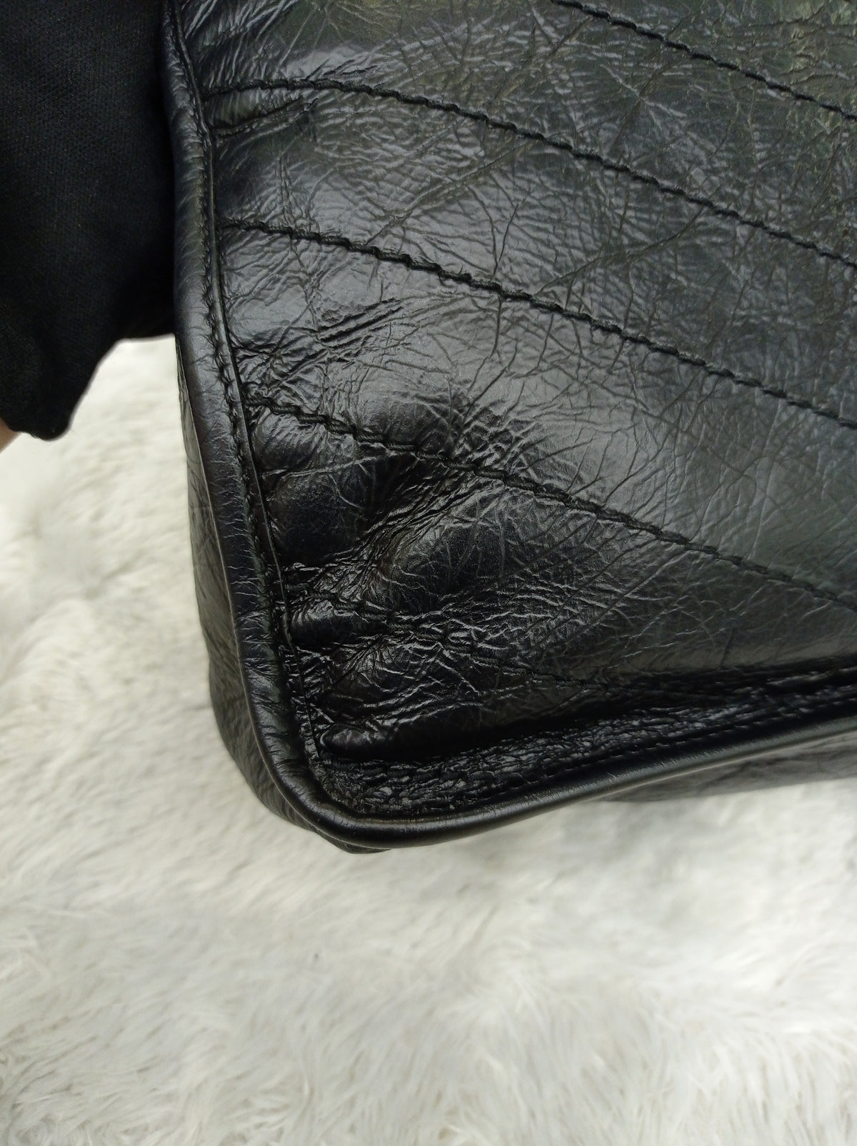 YsL Niki Medium Calfskin Black RHW 2018