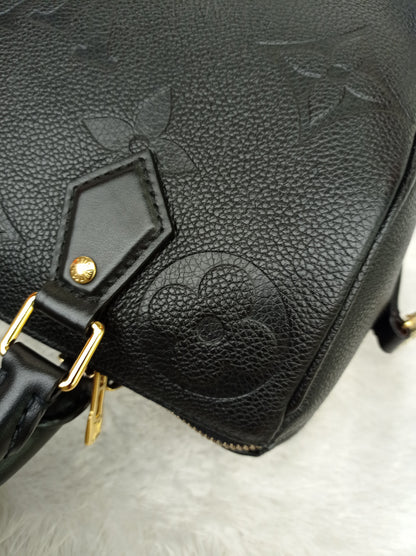 LV Speedy 25 Bandou NV Monogram Empreinte Noir 2023 (CHIP)