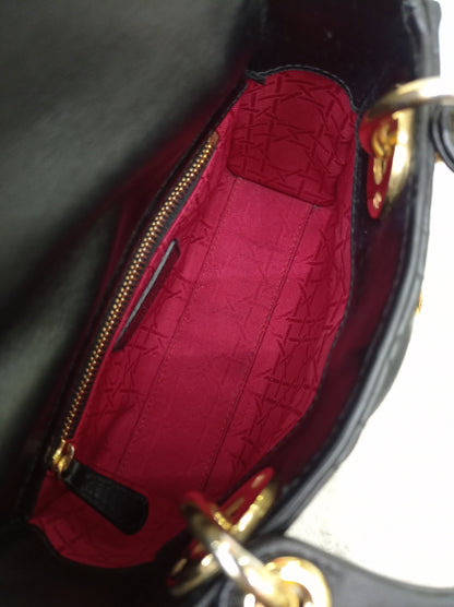 Lady Dior Mini Lamb Black GHW 2017