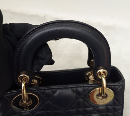Lady Dior Mini Lamb Black GHW 2018