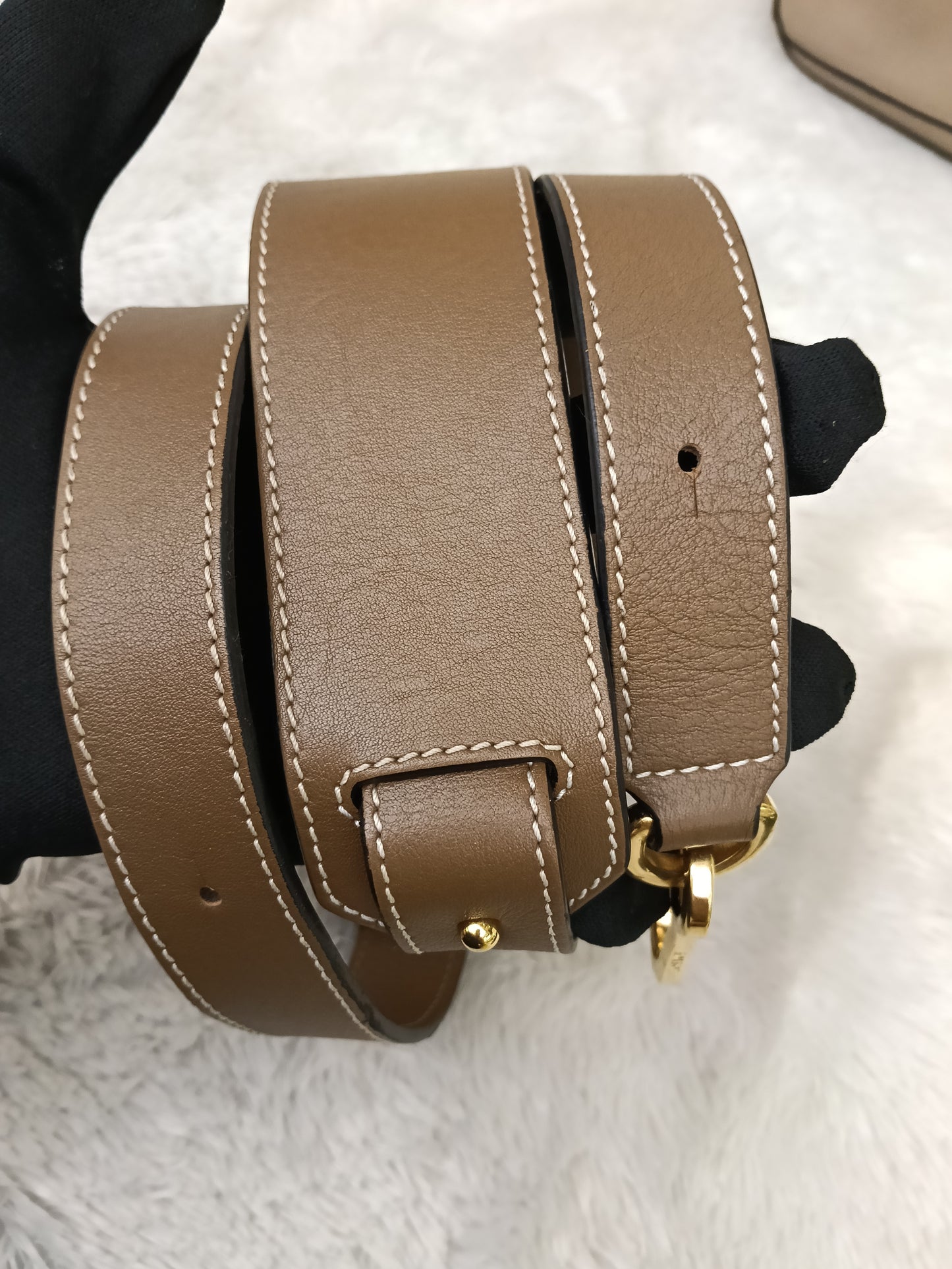 Loewe Puzzle Medium Grained Sand Mink GHW 2018