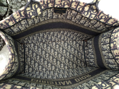 Dior Tote Book Medium Oblique Navy 2019