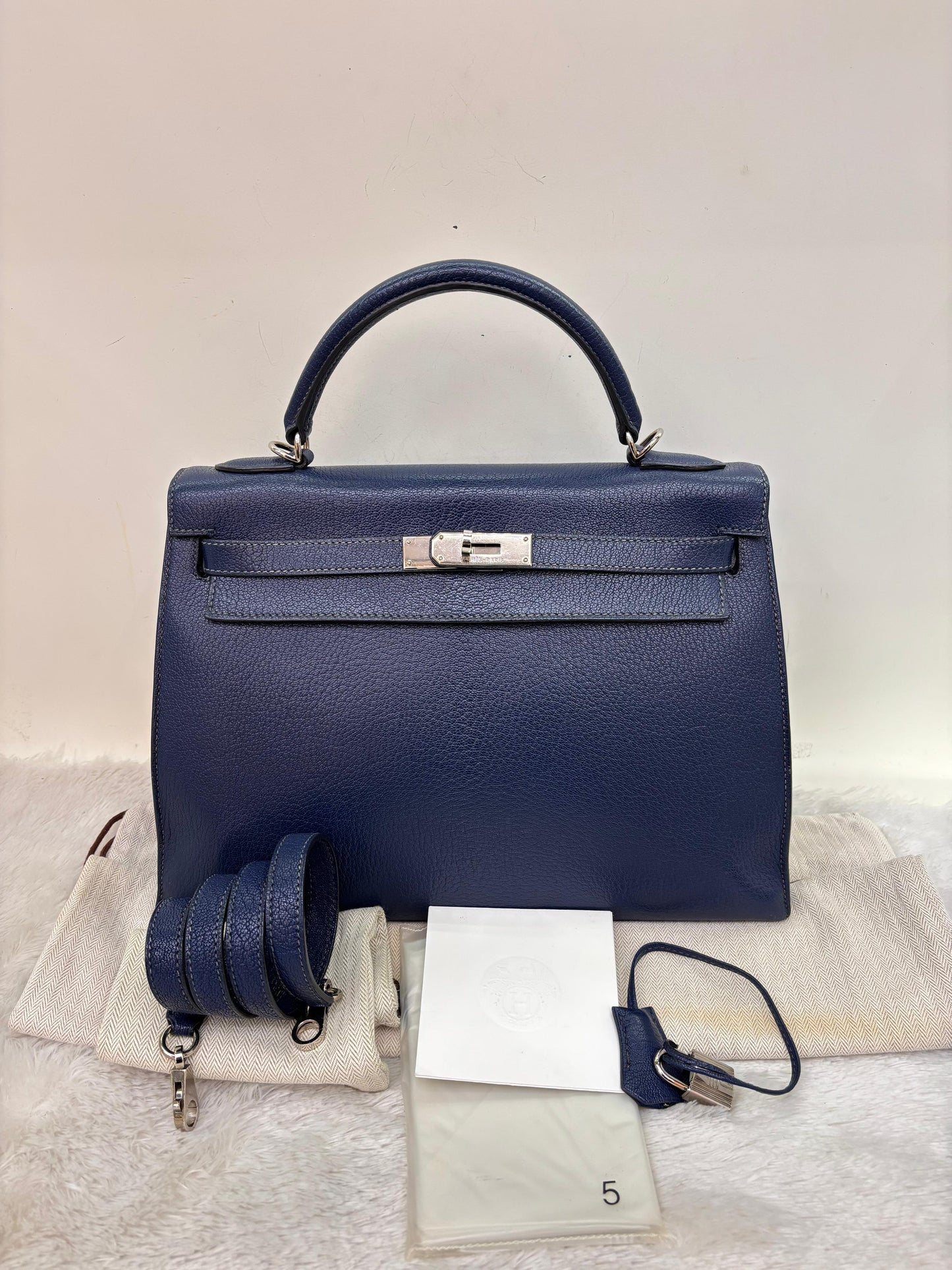 K32 Chevre Coromandel Blue De Malt PHW #L square