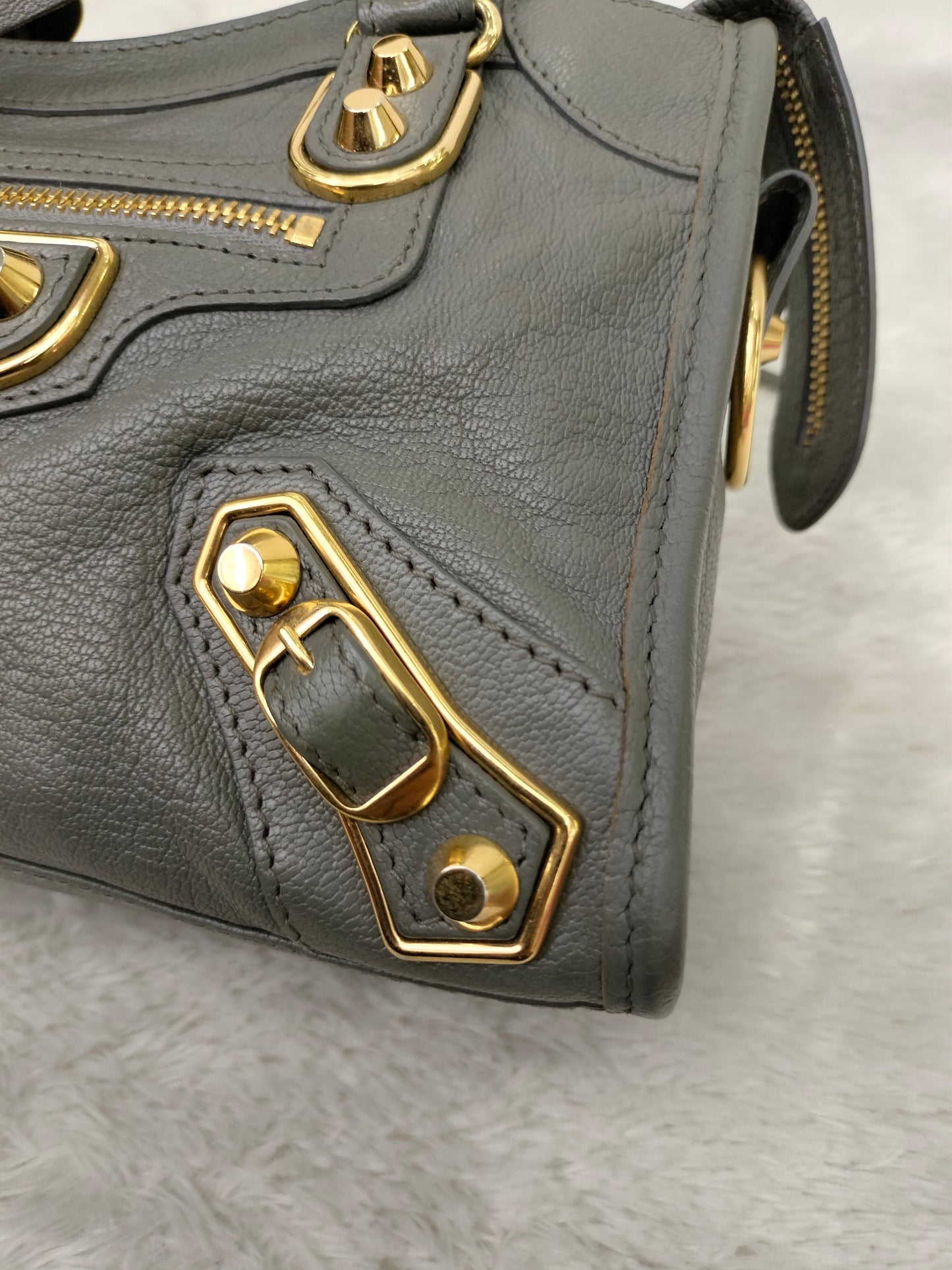 Balenciaga Mini City Edge Grey GHW 2017