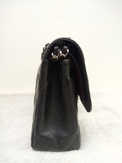 Chanel Jumbo Caviar Black SHW DF #26