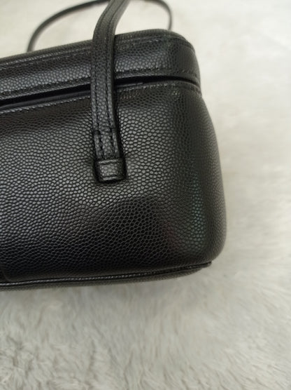 *NEW* Chanel Preppy Coco Long Vanity with Straps Black Caviar GHW (CHIP)