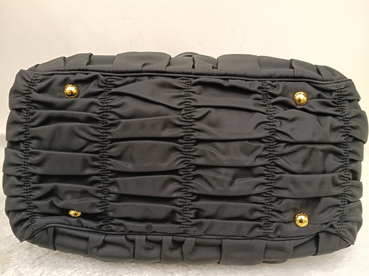 Prada Tessuto Gauffre Nylon Nero GHW