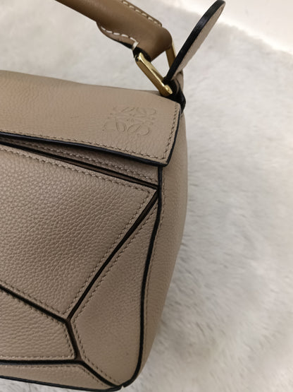 Loewe Puzzle Small Grained Sand Mink GHW 2020