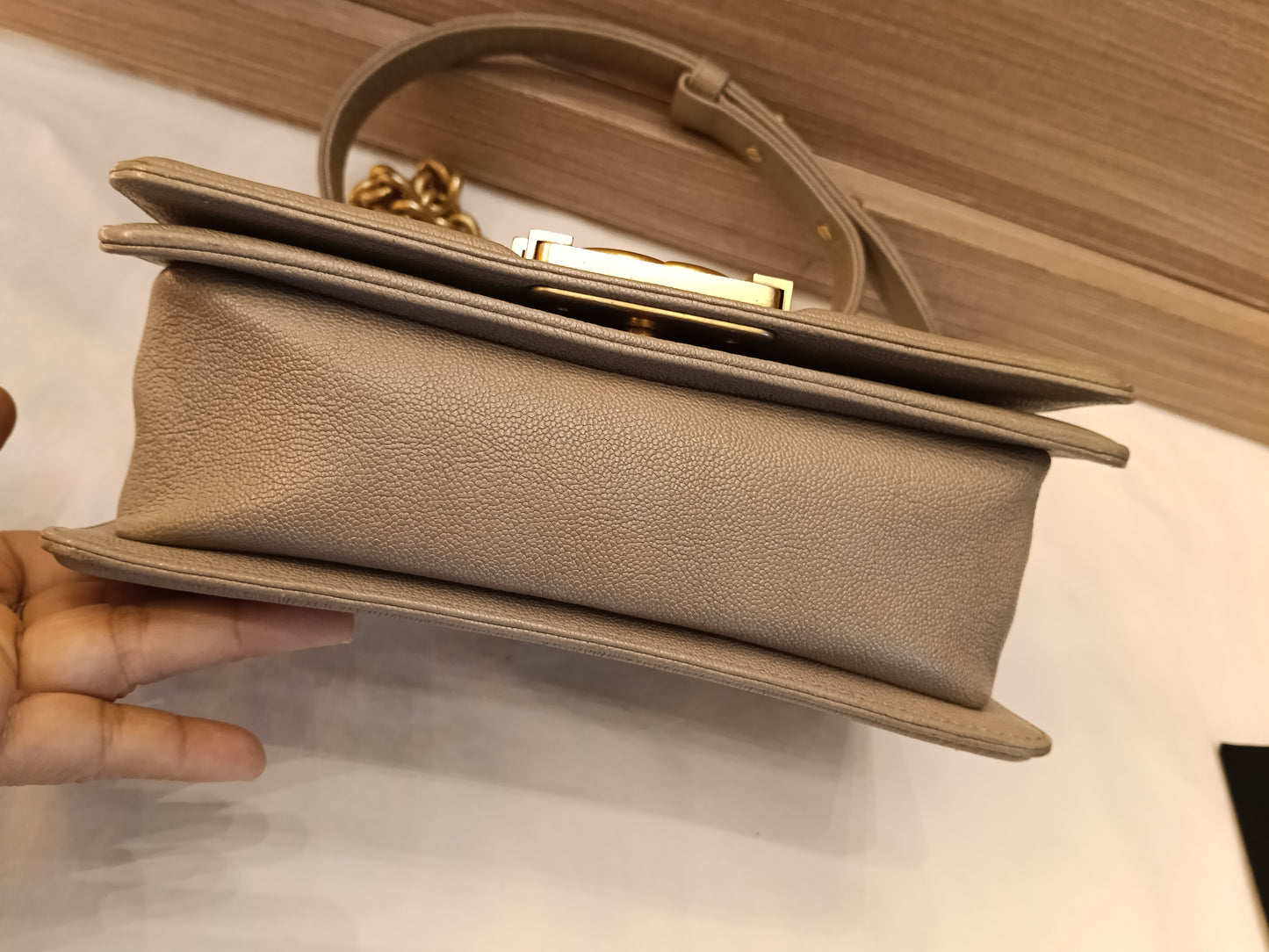 Chanel Boy 20 Caviar Taupe GHW #27