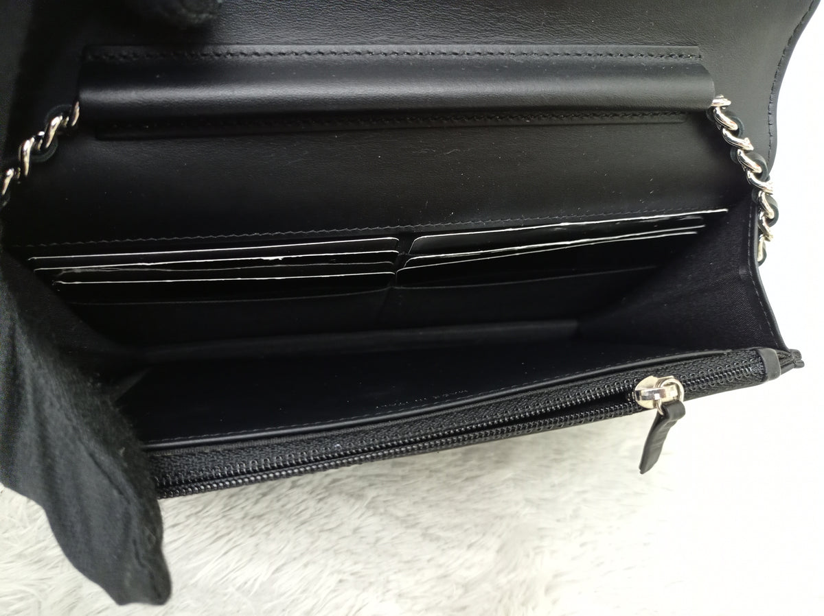 Chanel WOC Boy Patent Black SHW #20