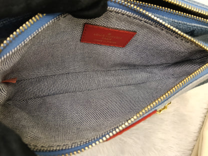LV Multi Pochette Accessories Monogram Denim Blue Rouge 2019