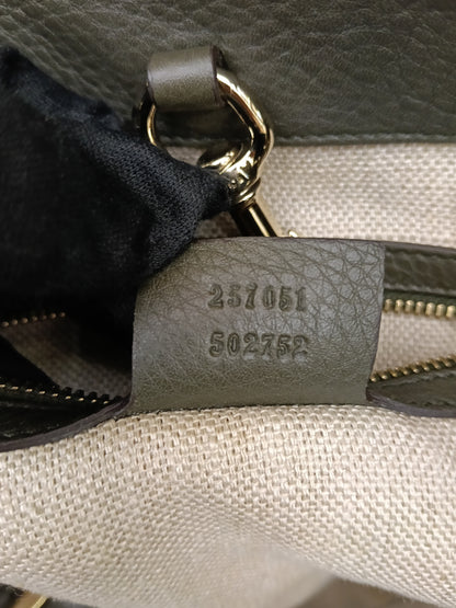 Gucci Tote Greenwich Medium Python Khaki GHW