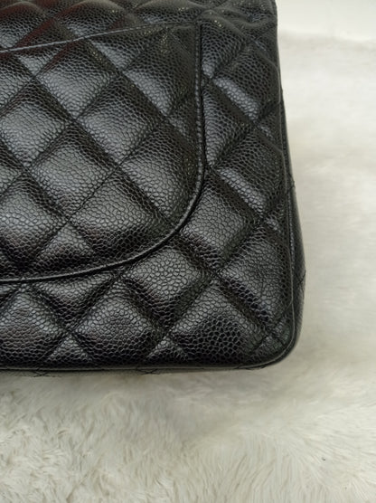Chanel Jumbo Caviar Black SHW DF #26
