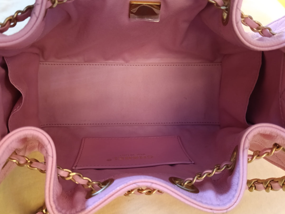 Chanel C25 Mini Caviar Pink Barbie GHW (CHIP)