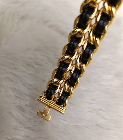 Chanel Premiere Watch Black GHW size M