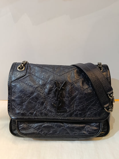 YsL Niki Baby Calfskin Navy RHW 2018