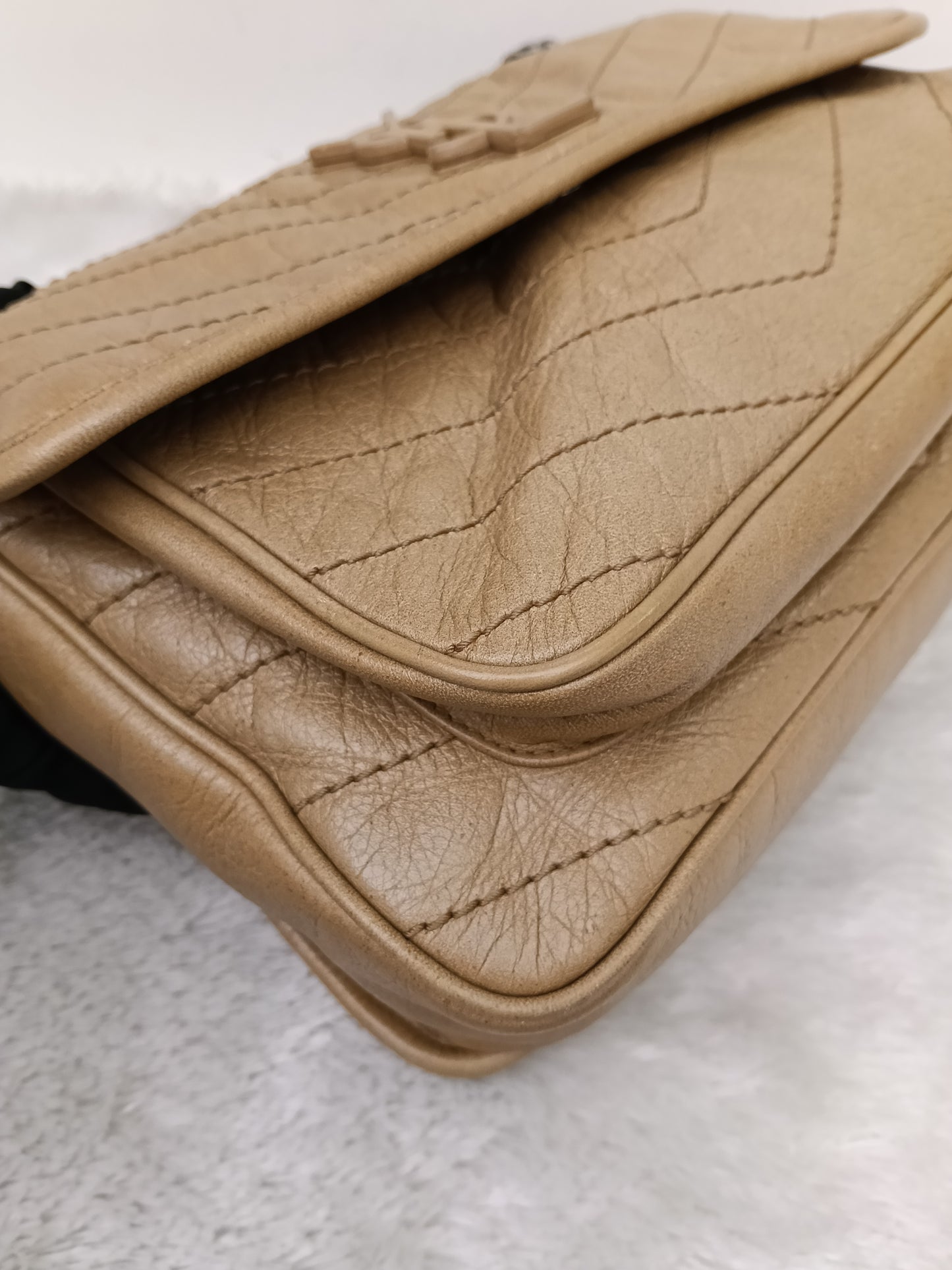 YsL Niki Medium Calfskin Dark Beige RHW 2020