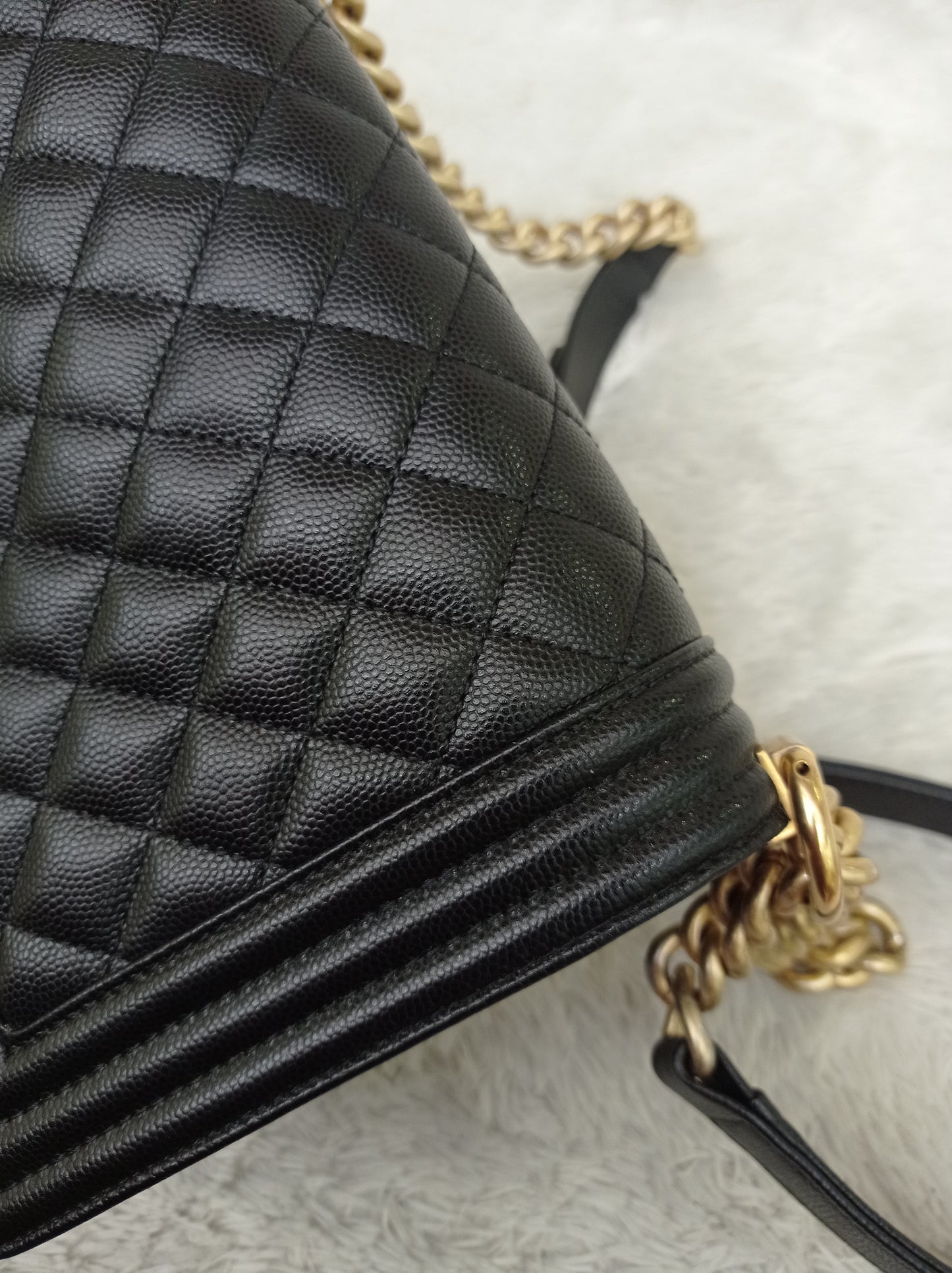 Chanel Boy 25 Caviar Black GHW #30