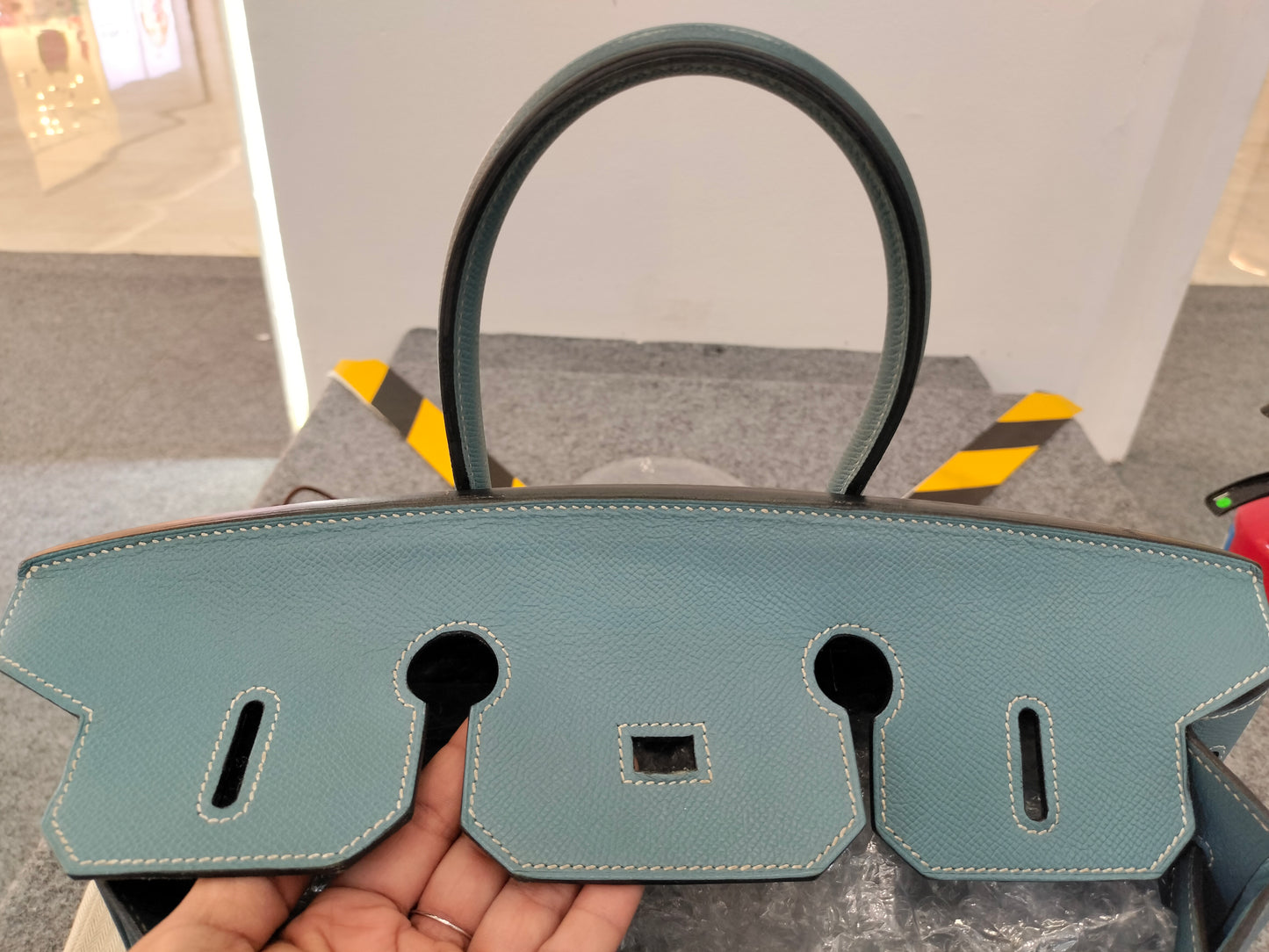 B35 Epsom Blue Jeans PHW #N square