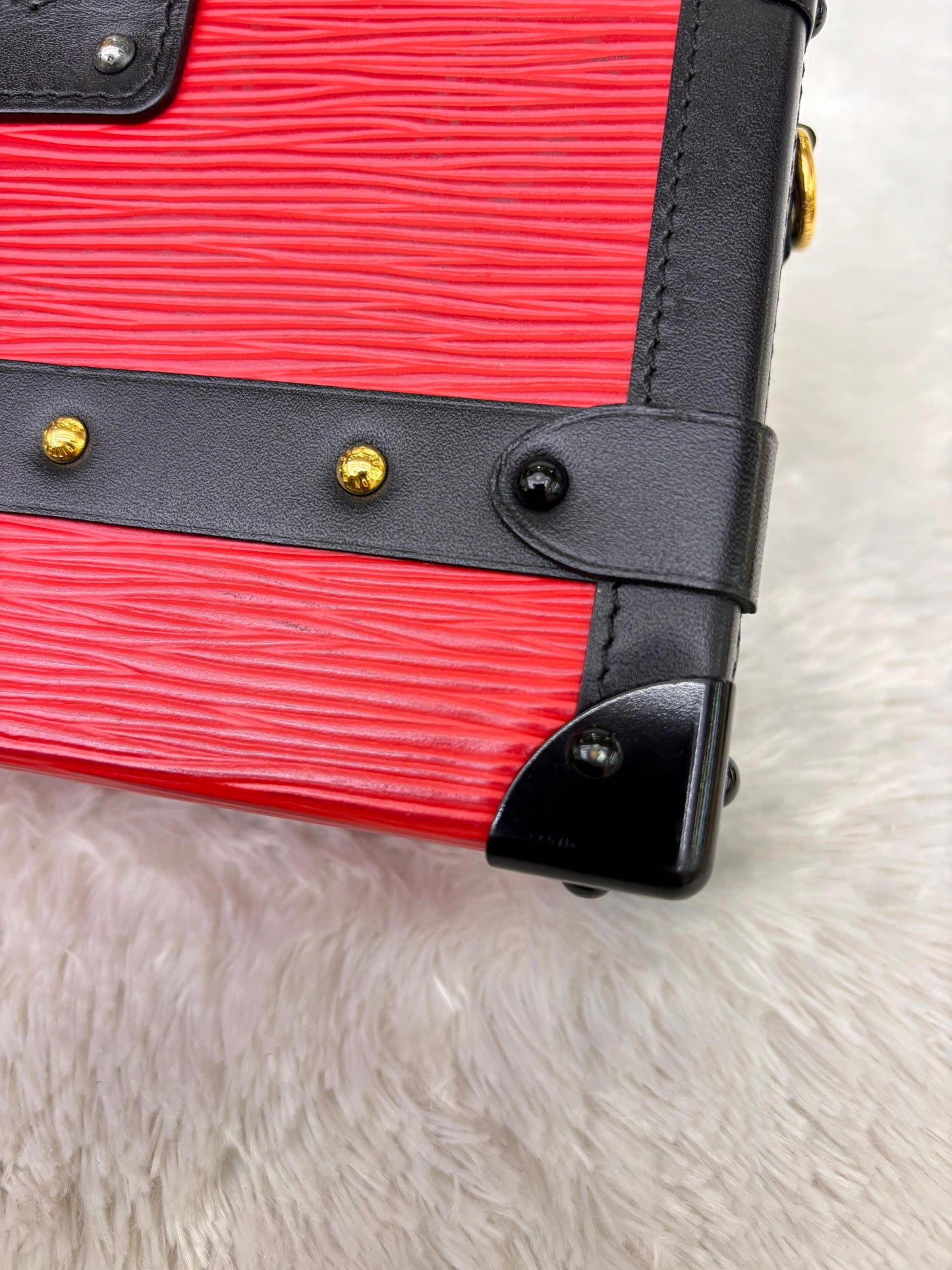 LV Petite Malle Epi Coquelicot Black 2015