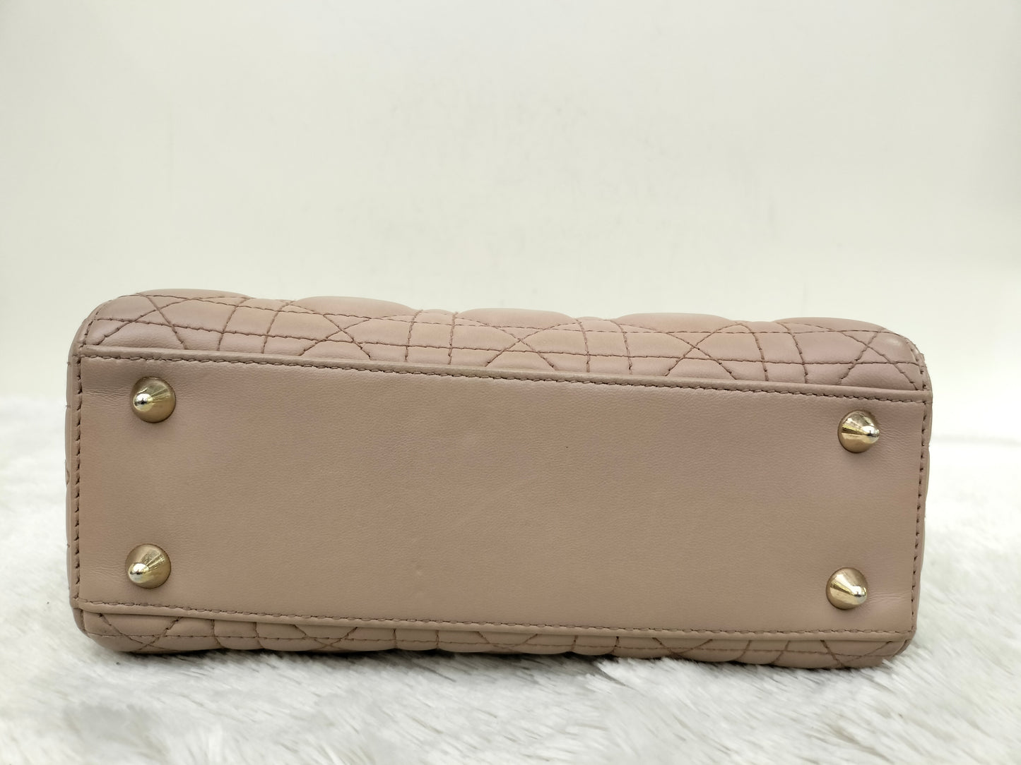 Lady Dior Small Lamb Taupe GHW 2018