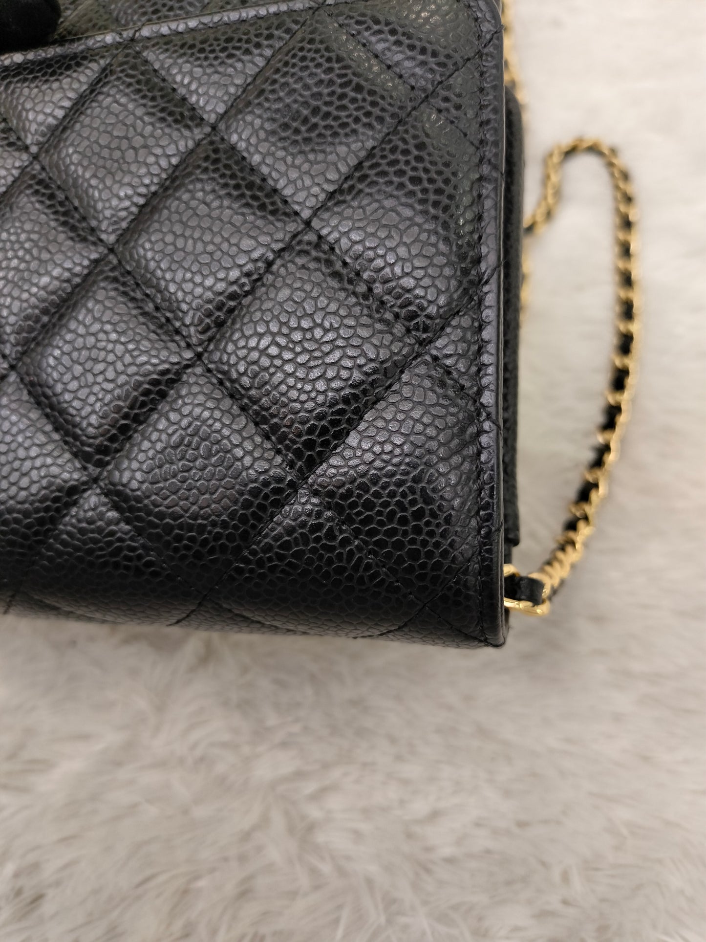 Chanel WOC Caviar Black GHW (CHIP)