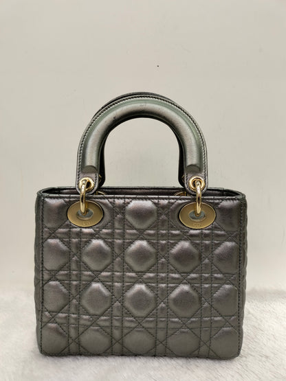 Lady Dior Small Gun Metal GHW 2019