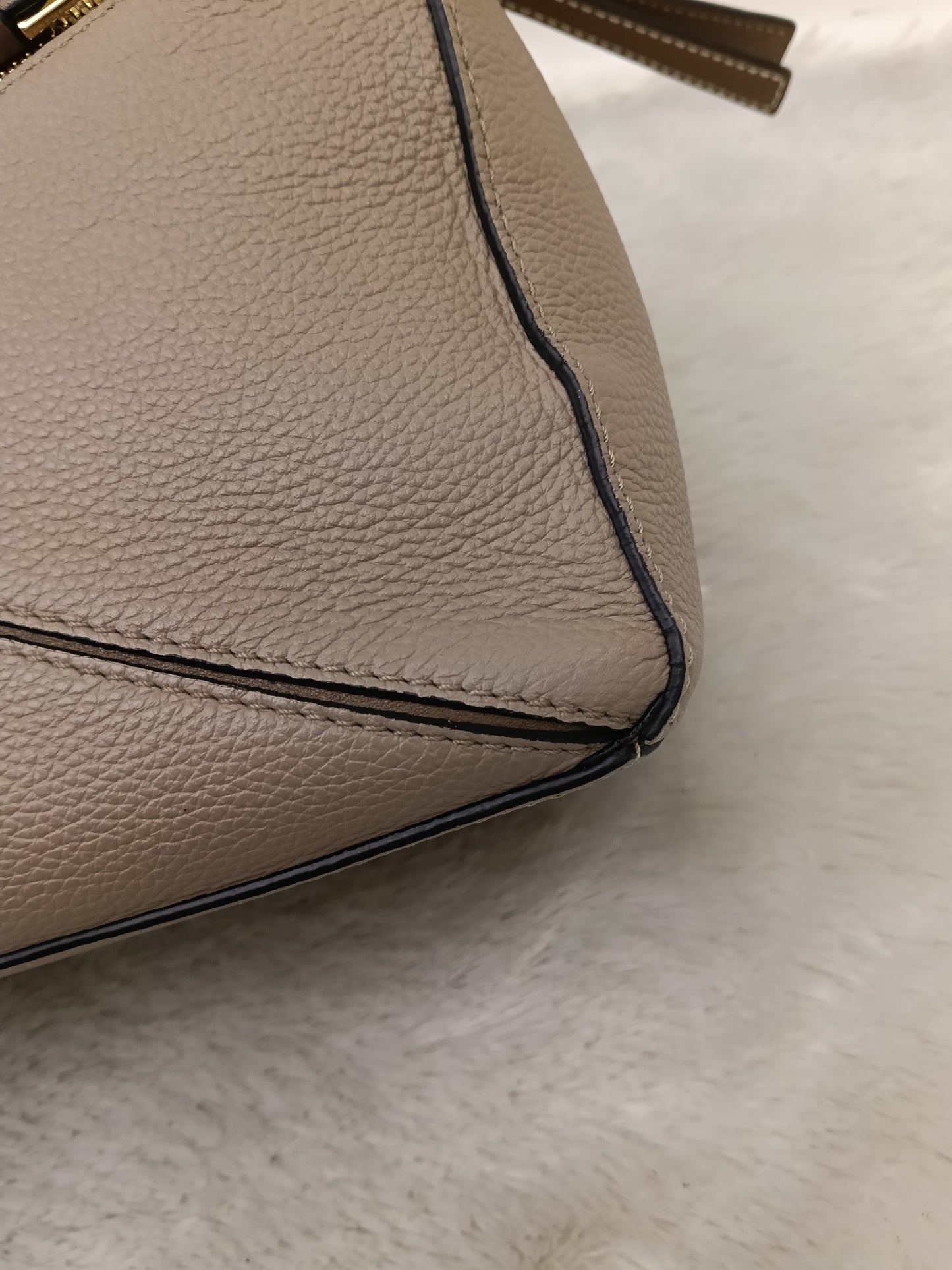 Loewe Puzzle Small Grained Sand Mink GHW 2020