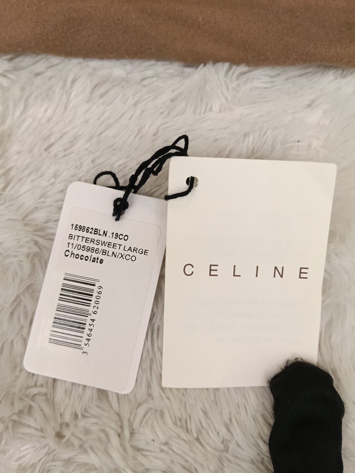 Celine Macadam Bittersweet Large Hobo Croco Embossed Chocolate SHW 2008