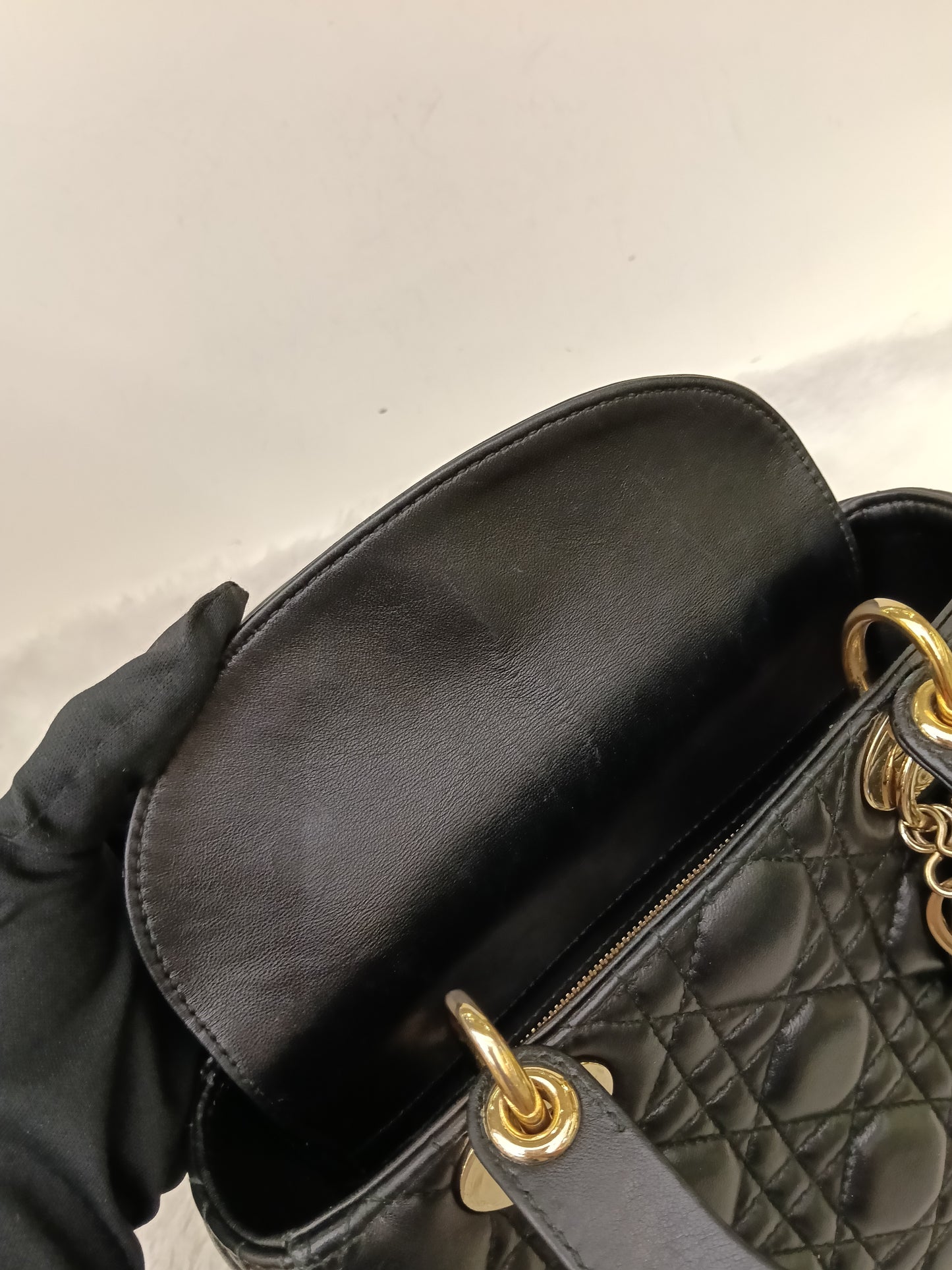 Lady Dior Small Lamb Black GHW 2018