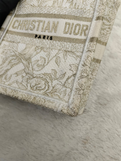 Dior Tote Book Mini Phone Canvas Off White 2022