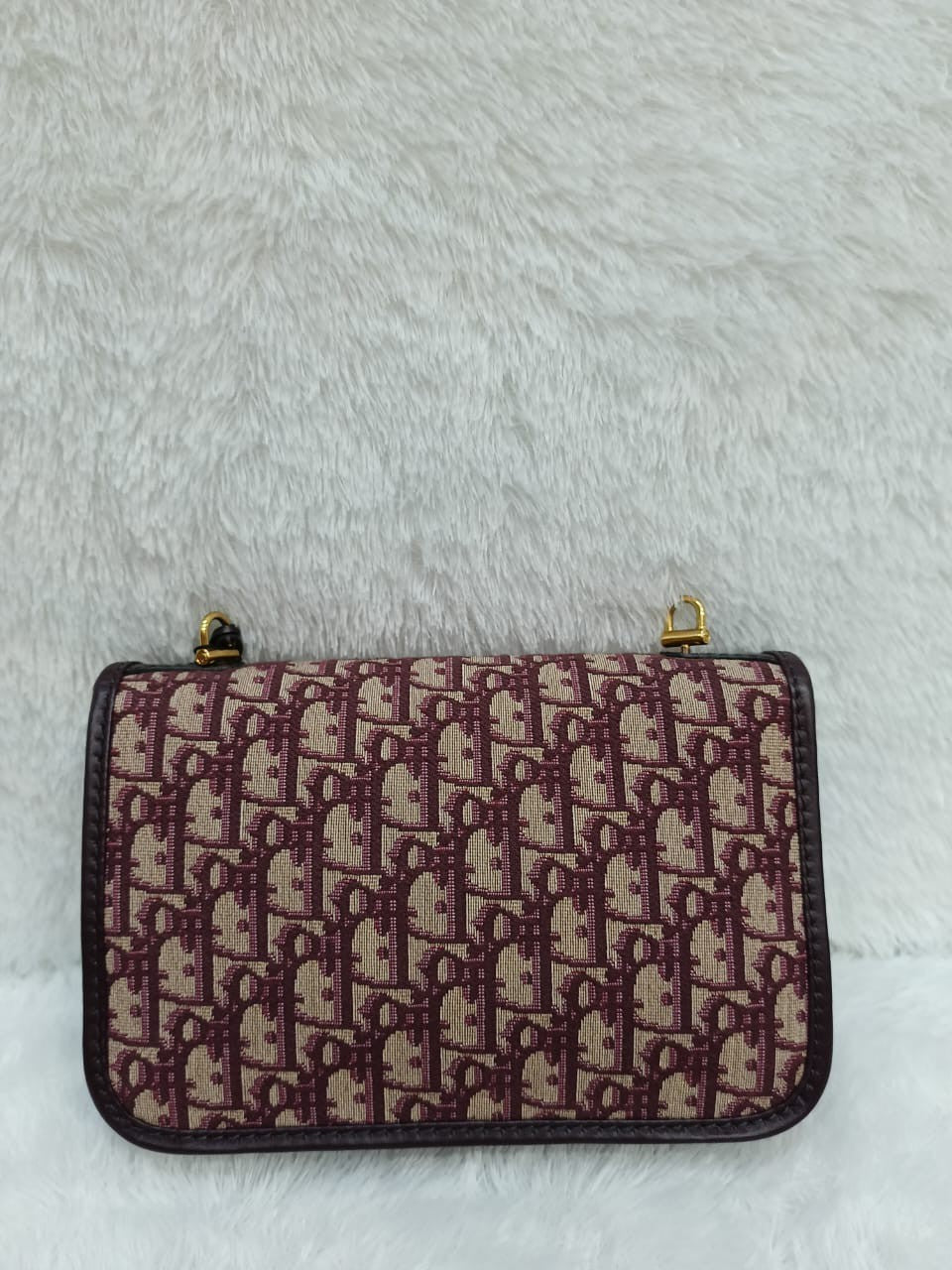 Dior Addict Flap Oblique Maroon GHW 2018