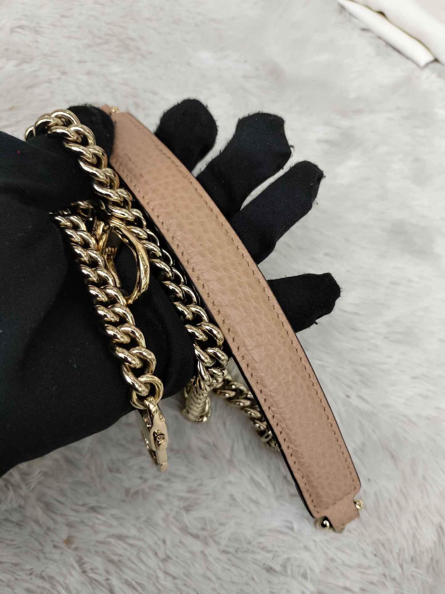 Gucci Interlocking Top Handle Beige GHW