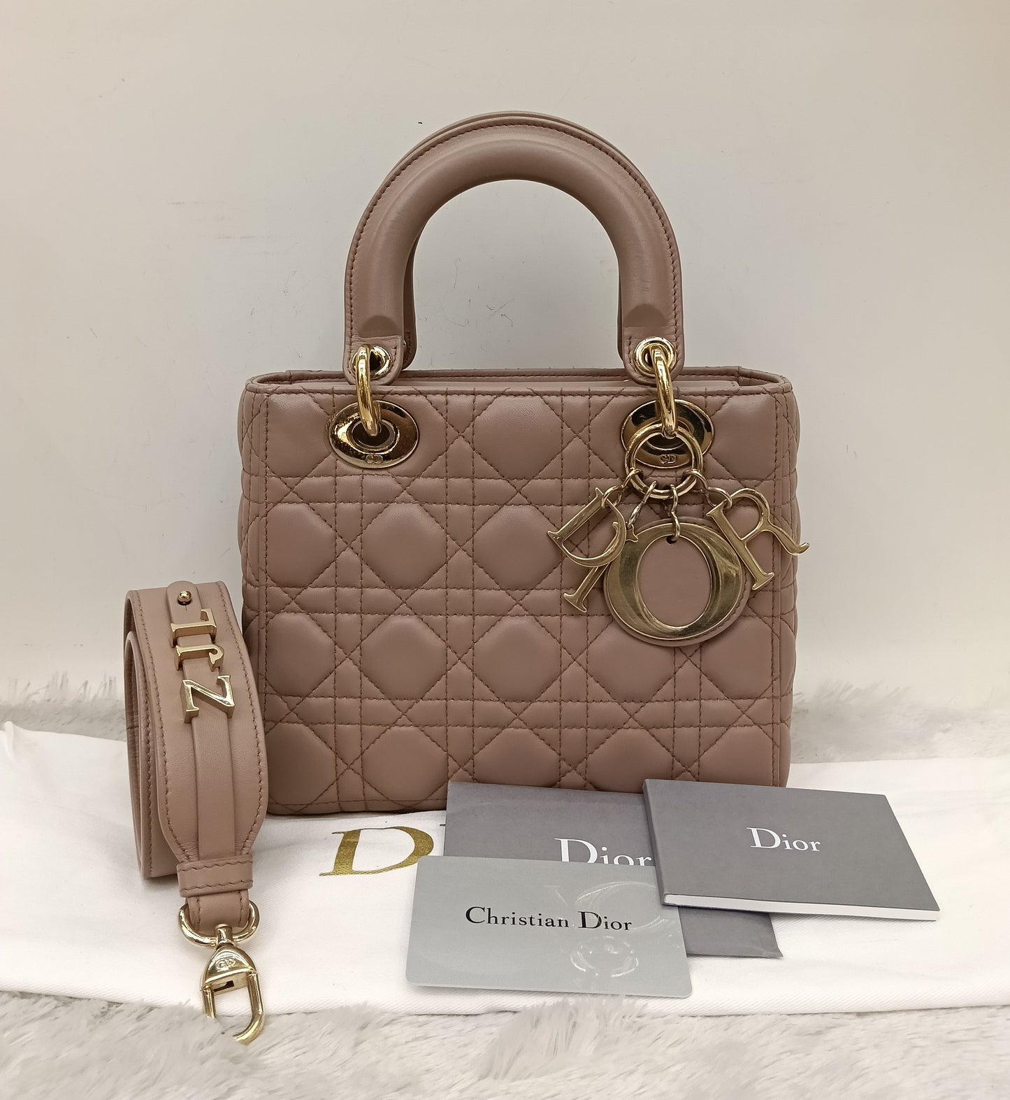Lady Dior Small Lamb Fard GHW 2019