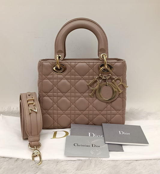 Lady Dior Small Lamb Fard GHW 2019