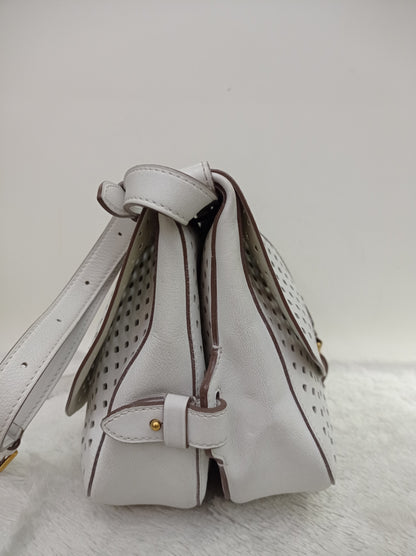LV Saumur Perforated Limited Edition White Flore